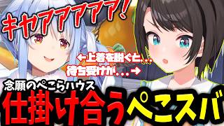 やっとぺこちゃん家にこれたスバルが仕掛けたネタに絶叫するぺこらｗｗｗ【ホロライブ/切り抜き/大空スバル/兎田ぺこら】
