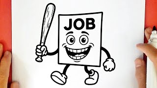 COMO DESENHAR o JOB JOB JOB SAHUR | ITALIAN BRAINROT