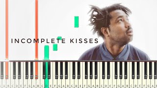 Sampha - Incomplete kisses [#reggiewatkins piano synthesia tutorial]