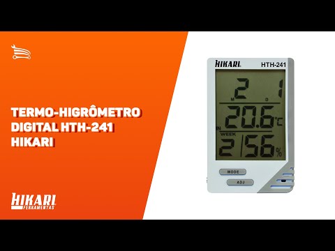 Termo-Higrômetro Digital HTH-241  - Video