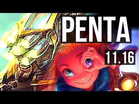 MASTER YI vs ZOE (MID) | Penta, 8/0/0, Legendary, 1.1M mastery | KR Diamond | v11.16