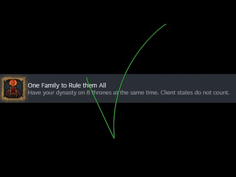 Eu4 One Family to Rule them All achievement guide