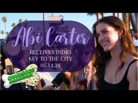Abi Carter Indio Homecoming | Key to the City Ceremony