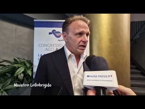 Congresso AGCI Agroittico: dichiarazione del ministro Francesco Lollobrigida