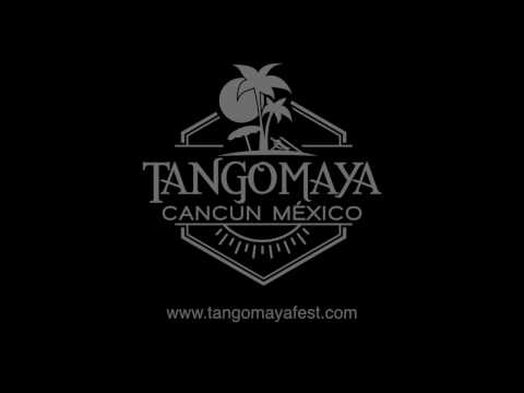  Noelia Hurtado Pitruzzella  and  Carlos Espinoza  are  dancing  to  the  milonga  "  El Paisanito  "  by  Juan D'Arienzo  at  Tango Maya Festival  in  2016