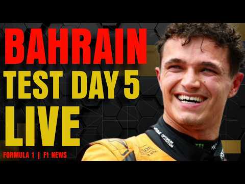 🔴F1 Bahrain Testing - Day 5 - Commentary + Live Timing + Track
