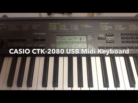 Casio CTK-2080 Portable 61 Full Size Touch Sensative Key Electronic Piano Keyboard Synthesizer USB MIDI w AC cord "Keyed Excellence" image 15