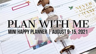 Plan with Me | Mini Happy Planner | August 9-15, 2021