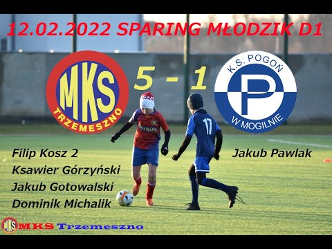 12.02.2022 MKS Trzemeszno - Pogoń Mogilno 5-1 (sparing - D1)