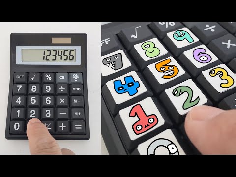 Number Lore But Customizing calculator number key😊Number Lore (1-10) in Real Life