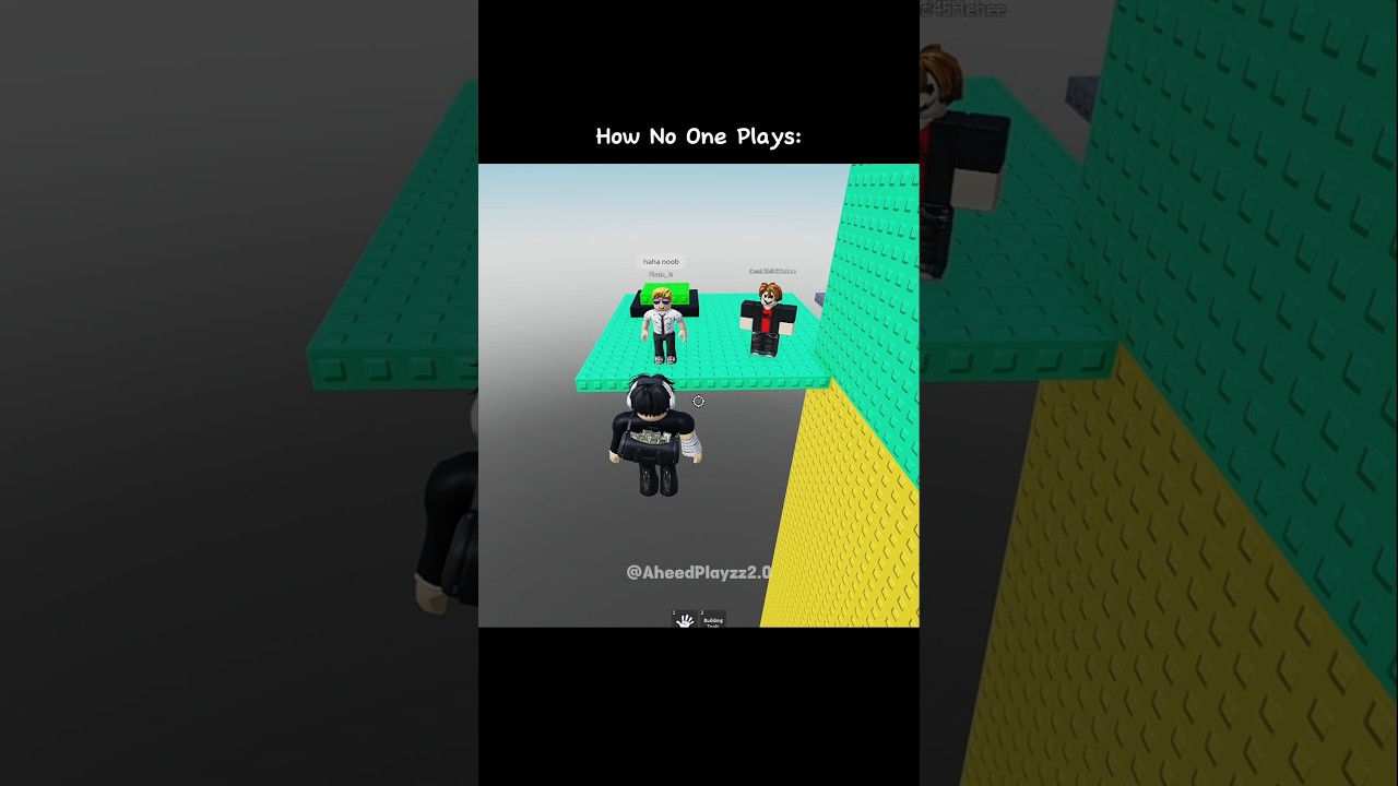 😂 How One Plays In Troll Is A Pinning Tower #roblox #fyp