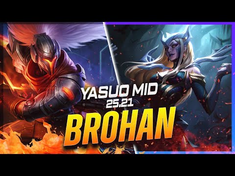 BROHAN - Yasuo vs Cassiopeia MID Patch 25.21 - Yasuo Gameplay