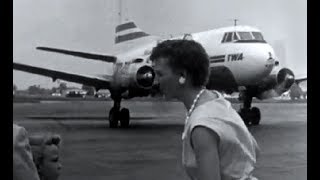 TWA Martin 404 - Gate Arrival Indianapolis - 1960