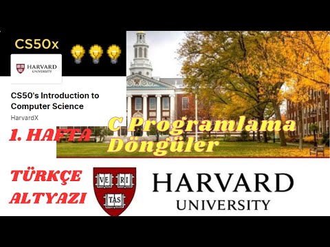 Harvard Üniversitesi CS50 Bilgisayar Bilimine Giriş 2023 - 1. HAFTA C Programlama DÖNGÜLER