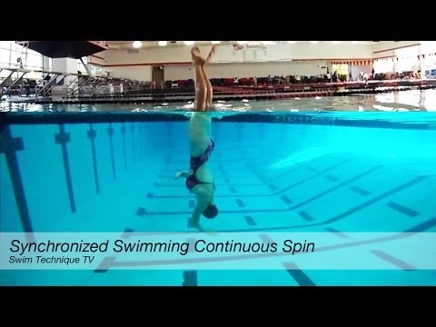 Synchronized Swimming Continuous Spin