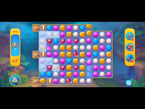 Fishdom Easy Level 11741 (with ingame lightning booster) @choraelmin