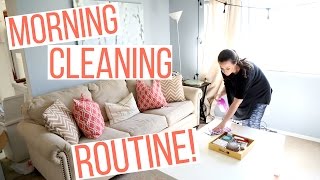 MORNING CLEANING ROUTINE 2017! | Hayley Paige