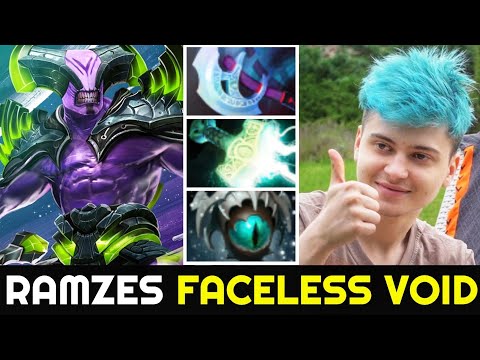RAMZES Faceless Void - Insane Attack Speed Build Imba Raid Boss 7.25 Dota 2