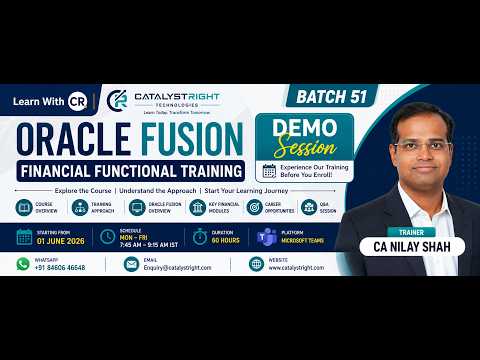 Oracle Fusion Financials Free Demo Session