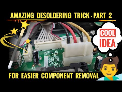 Desoldering Made Easy - Amazing Trick : Part 2 /Soldering