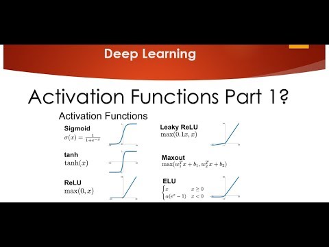 Tutorial 3-Activation Functions Part-1