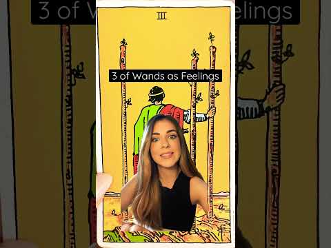 Tarot Cards as Feelings: 3 of Wands #shorts #tarotcardmeaning #howdotheyfeel