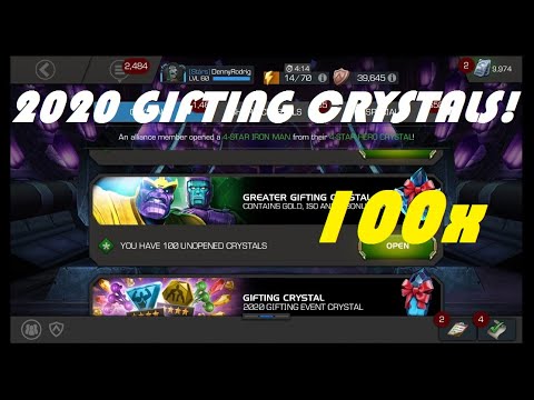 100x 2020 Greater Gifting Crystals - Awesome start to the Event!! - Marvel Contest Of Champions