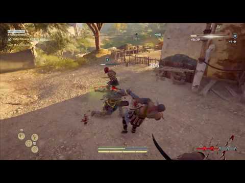 Assassin's Creed® Odyssey - Kassandra attacked by a chicken at level 11!