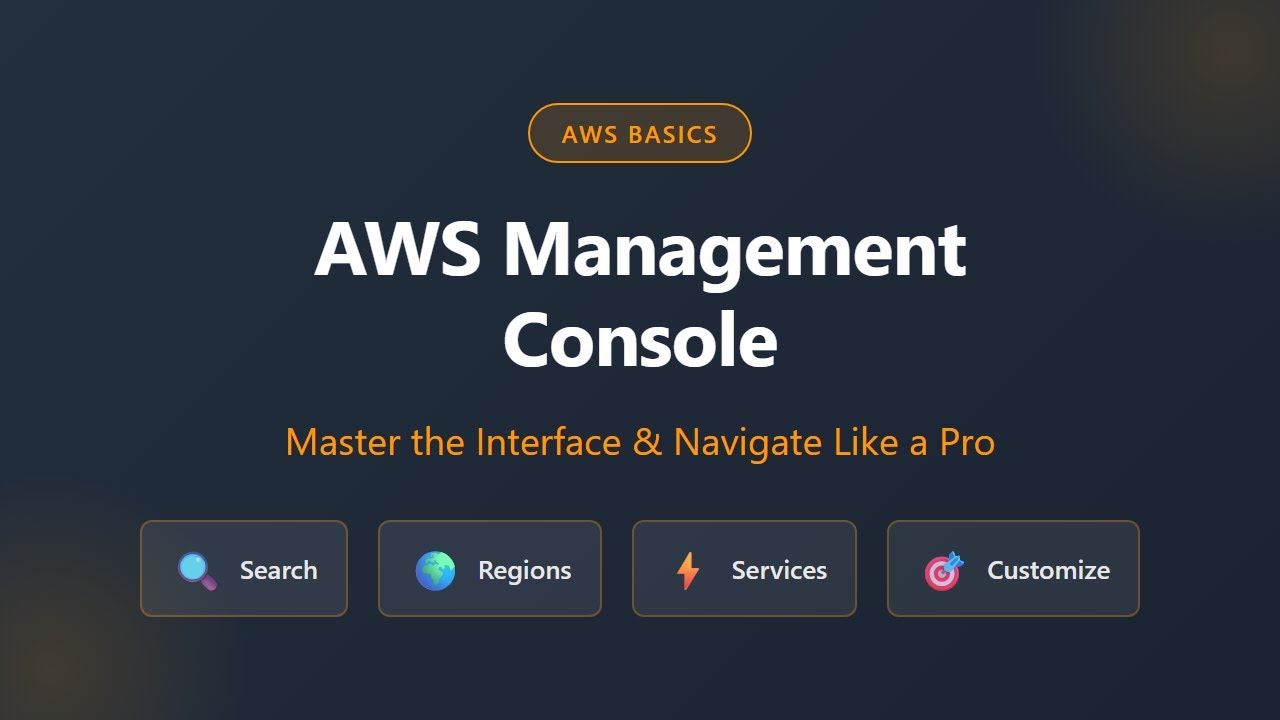 AWS Management Console Tutorial: Navigate the Interface Like a Pro for Beginners
