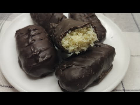 Bounty Bar Recipe Without Condensed Milk | Bounty Chocolate | Easy Bounty Bar Recipe | Hoor Treats