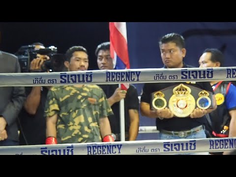 Thammanoon Niyomtrong vs Byron Rojas , Boxing WBA minimumweight title Part1