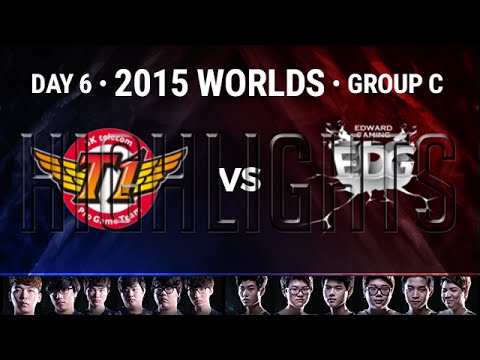 SKT vs EDG Highlights | 2015 LoL World Championship S5 Group C D6G1 | SKT T1 vs EDWARD GAMING