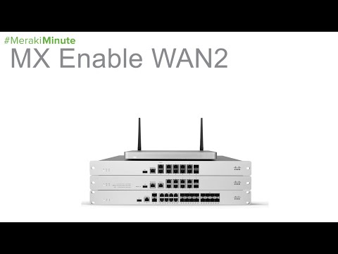 Cisco Meraki MX with 1 WAN port   second WAN port