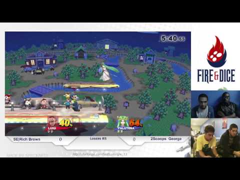 Fire&Dice Thursday #13 - SE Rich Brown vs 2Scoops Nicko - Smash Wii U LSF