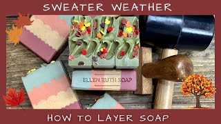 Making 🍂 SWEATER WEATHER 🍁 Buttermilk CP Soap + How to Make Fun Layers | Ellen Ruth Soap