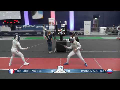 2019 122 T64 31 F F Individual Tauberbischofsheim DE WC RED IVANOVA Anastasia RUS vs JUBENOT Chloe