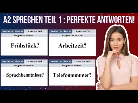 A2 Goethe Sprechen Teil 1: So Bestehen Sie mit Leichtigkeit! ? | A2 Deutschprüfung Tipps &amp; Beispiele