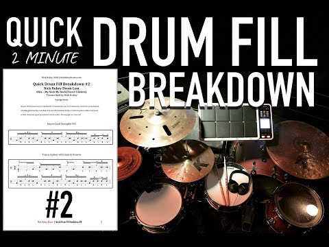 Quick Sextuplet Fill Breakdown #2 - Advanced Drum Lesson by Nick Bukey