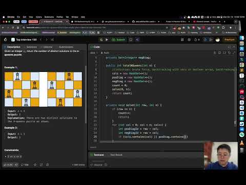 LeetCode Review One-Take Vlog: Problem 52 - N-Queens II