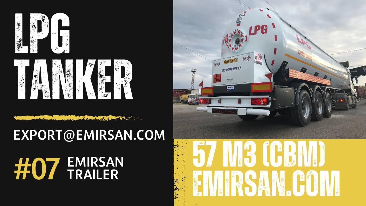 57 m³ LPG Tanker Semi Trailer