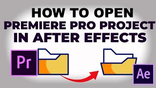 How To IMPORT PREMIERE PRO Project Into Adobe After Effects