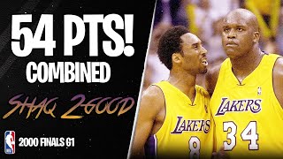 Shaq x Kobe 54 Points Combined vs Blazers - SHAQ 2 GOOD - Full Highlights 2000 NBA WCF Game 1