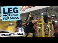 NEW TRAINING SPLIT DAY 2 | LEG DAY | LEG WORKOUT FOR MUSCLE GAIN