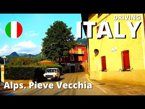 Scenic Alpine Road in Italy Pieve Vecchia - Lemprato (Province of Brescia/Lombardy)
