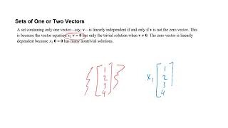 1.7 - Linear Independence
