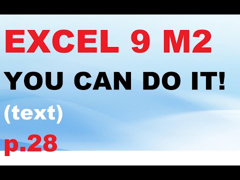 EXCEL 9 for KZ M2 YOU CAN DO IT! text