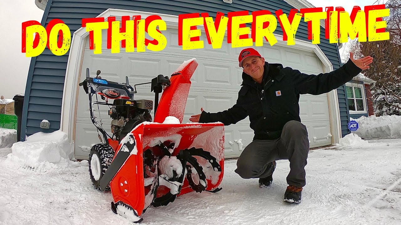 Why does my snowblower ride up? More REF