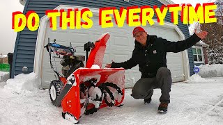 WHAT TO DO WITH YOUR SNOWBLOWER AFTER YOU ARE DONE USING IT