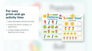 Summer Break Busy Pages | Summer Break Activities for Kids | Printable PDF | Etsy | 01