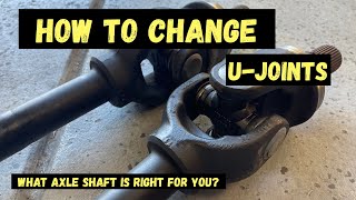 How to change U-JOINTS - With Hand Tools